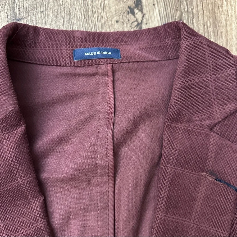 Stafford Sport Coat Classic Corduroy Sport Coat Blazer Men’s Sz 44 Reg Burgundy